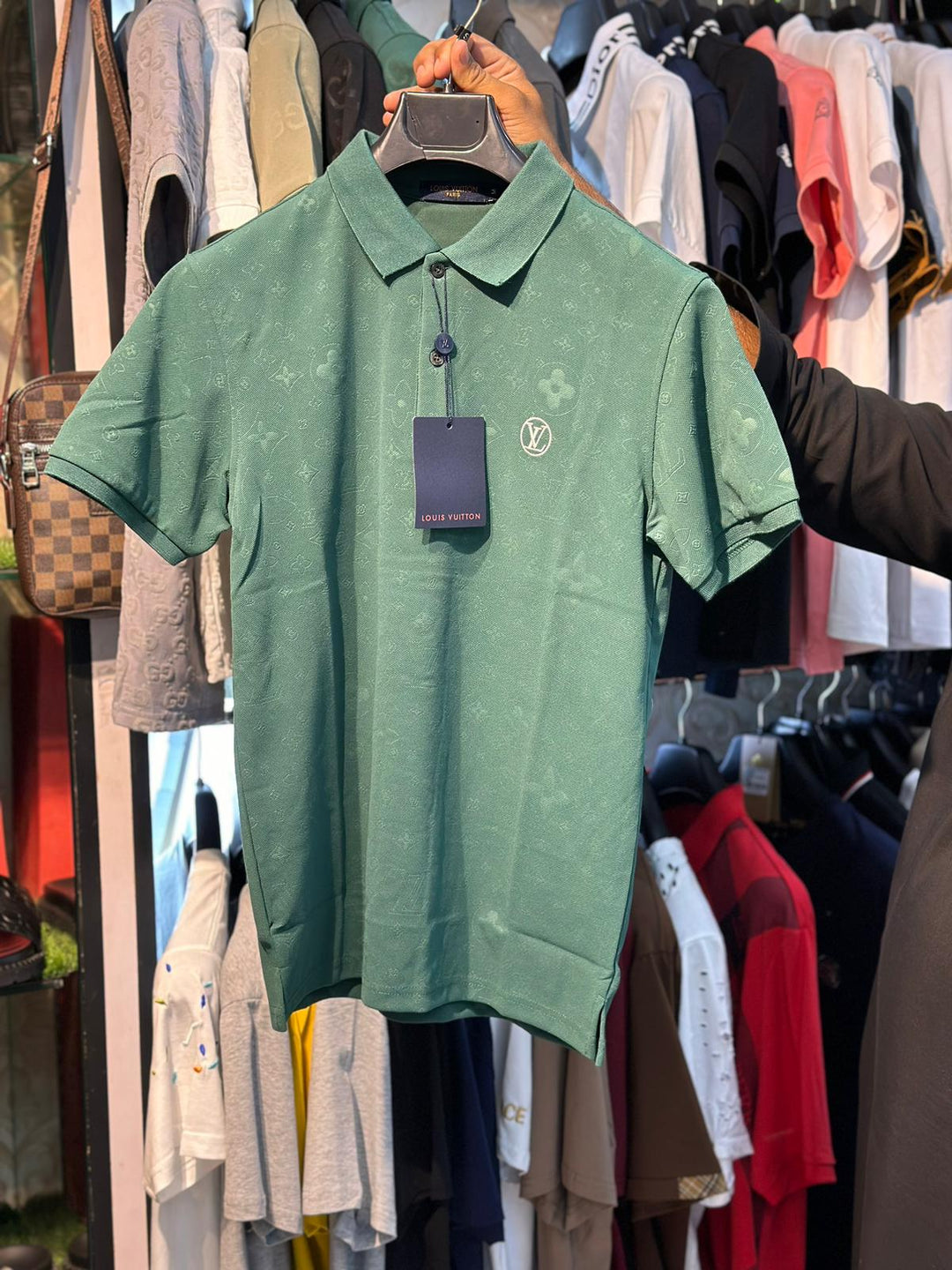 LV Men Polo Shirt With logo