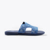 LV Blue High Quality Printed Oasis Denim Leather slipper