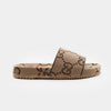 Gucci High Quality GG Canvas Slides Leather Slipper