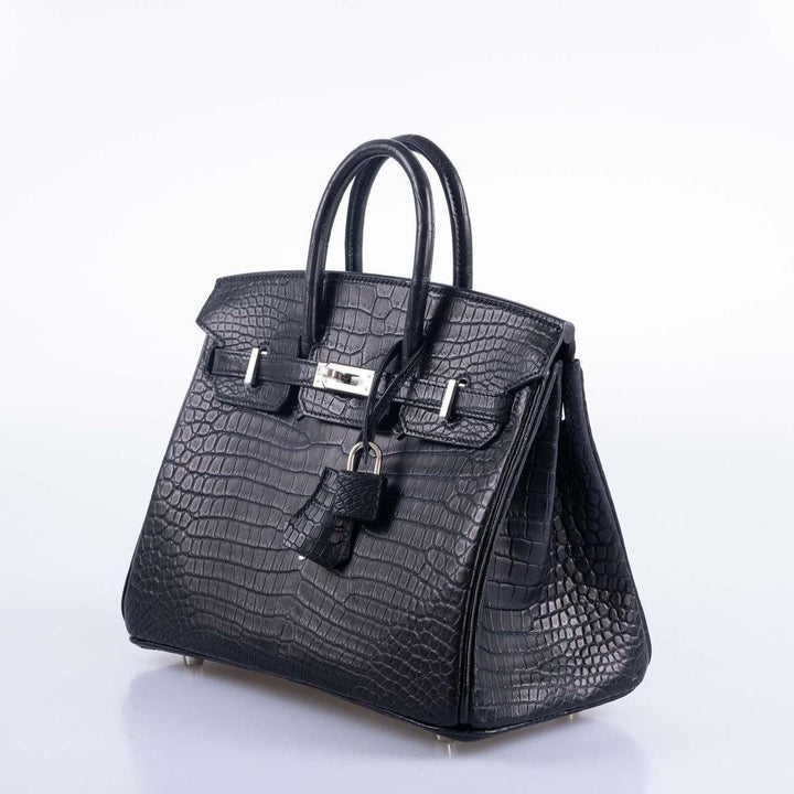 Hermès Birkin Midnight Black Exotic Crocodile Leather Bag
