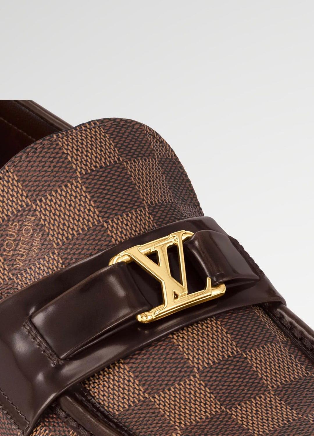 Louis Vuitton Chequered Loafers Brown