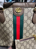 Gucci Ophidia GG Medium Tote Bag with Signature Green and Red Web