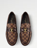 Louis Vuitton Chequered Loafers Brown
