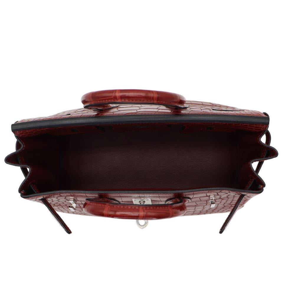 Hermès Birkin  Rouge Braise Crimson Red Crocodile Leather Bag