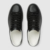 Gucci-Inspired All-Black Perforated Sneakers – Luxury Street Edition