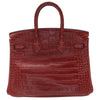 Hermès Birkin  Rouge Braise Crimson Red Crocodile Leather Bag