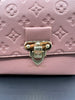 Louis Vuitton Vavin PM Shoulder Bag in Rose Poudre Pink Empreinte Leather