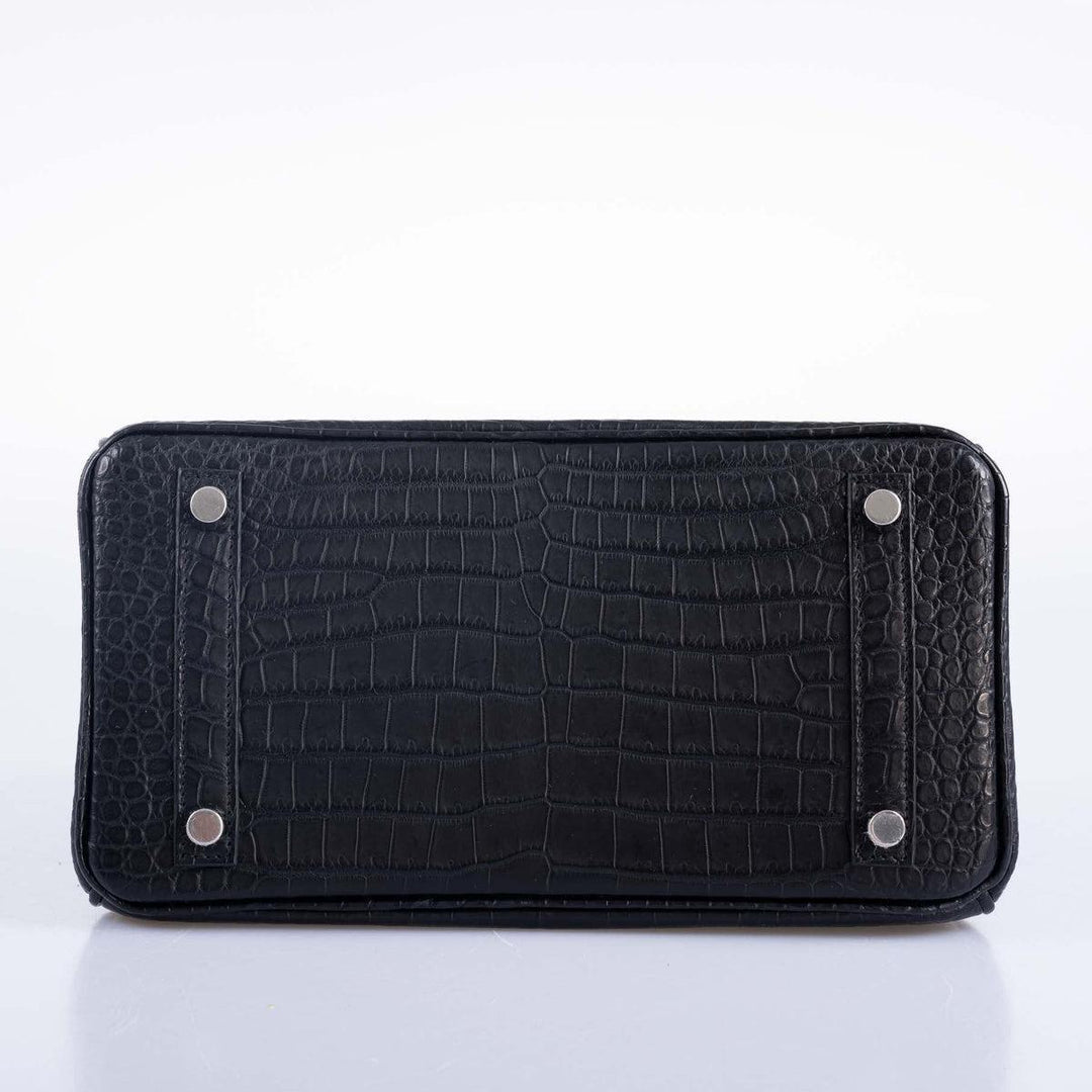 Hermès Birkin Midnight Black Exotic Crocodile Leather Bag