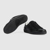 Gucci-Inspired All-Black Perforated Sneakers – Luxury Street Edition