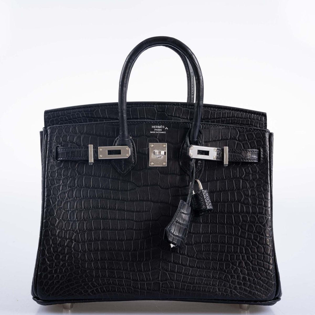 Hermès Birkin Midnight Black Exotic Crocodile Leather Bag