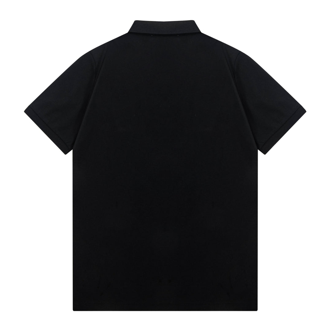 Gucci Web Stripe Black Cotton Polo Shirt