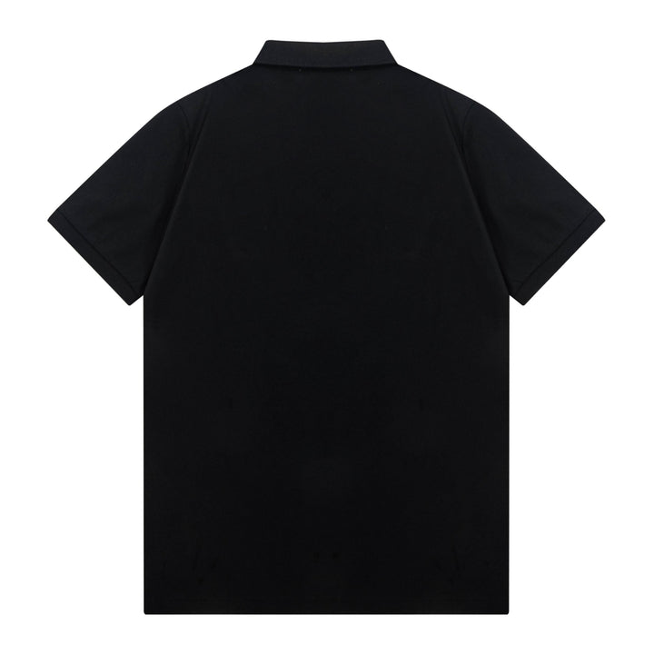 Gucci Web Stripe Black Cotton Polo Shirt
