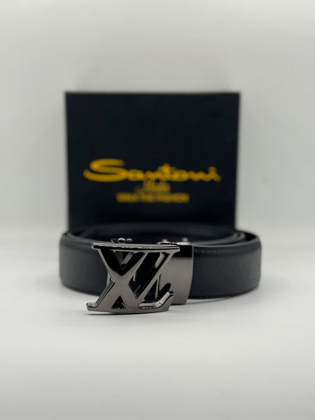 LV-Inspired Men’s Leather Belt – Premium Designer Style