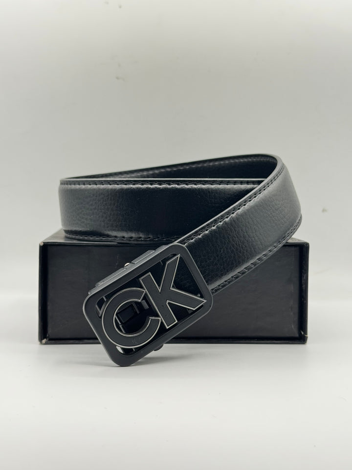 Premium Black Leather Automatic Belt