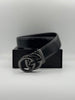 Gucci-Inspired Men’s Leather Belt – Double G Logo | Luxury Edition