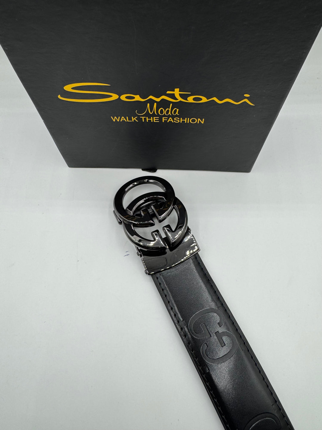 Gucci-Inspired Men’s Leather Belt – Double G Logo | Luxury Edition