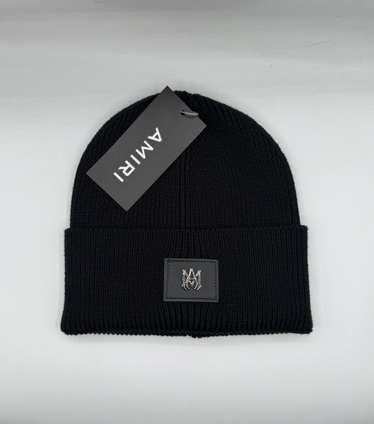 Amiri Black Knitted Beanie – Premium Winter Cap