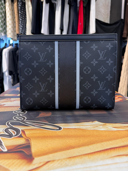 Men's Designer Dark Monogram Clutch