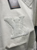 Louis Vuitton Men's White 3D Monogram Embossed Cotton T-Shirt