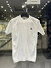 Moncler Men's White Cotton Knit T-Shirt With Logo Patch