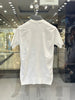 Moncler Men's White Cotton Knit T-Shirt With Logo Patch