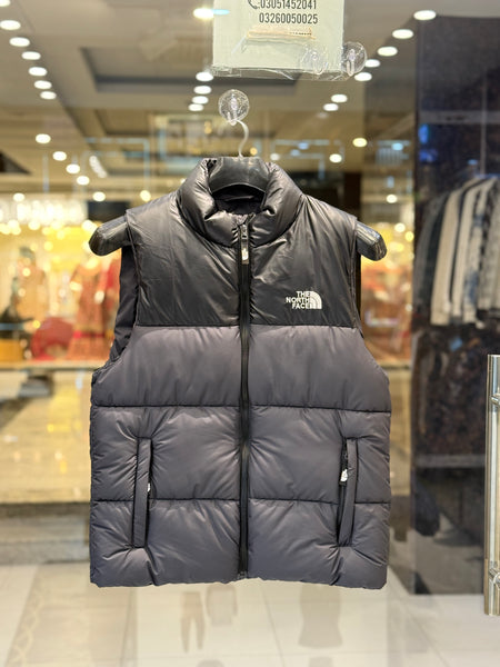 The North Face Men’s Puffer Sleeveless Jacket | Dark Grey & Black