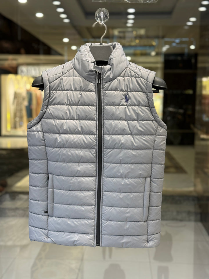 Polo Ralph Lauren Half Sleeve Grey Jacket for Men – Premium Casual Wear