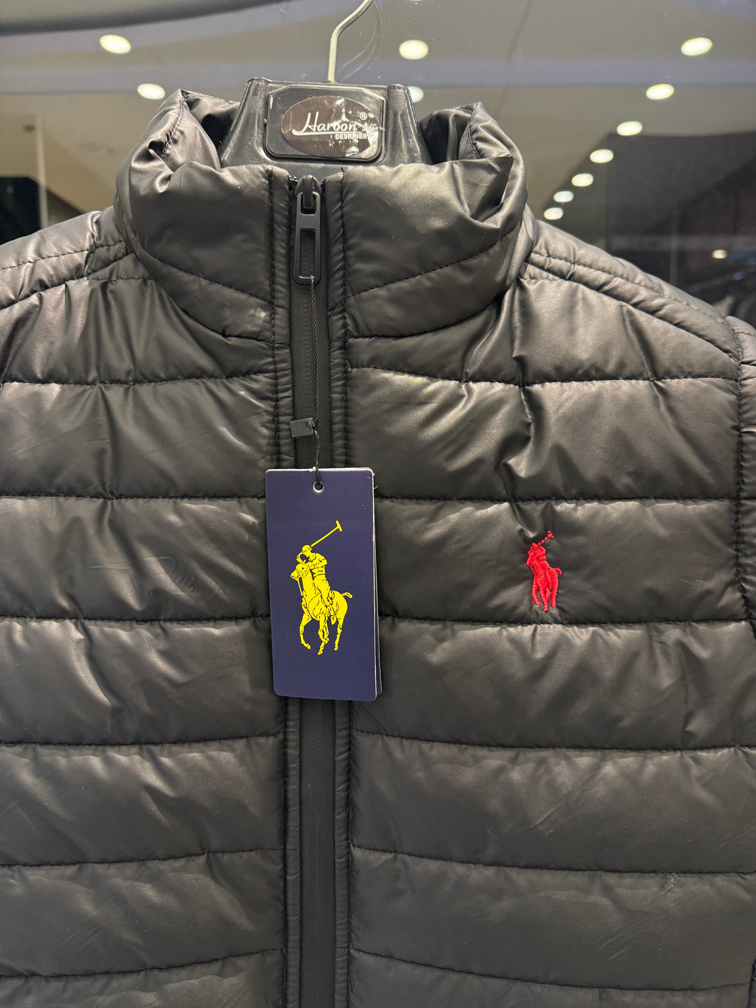 Polo Ralph Lauren Half Sleeve Black Jacket for Men – Premium Casual Wear