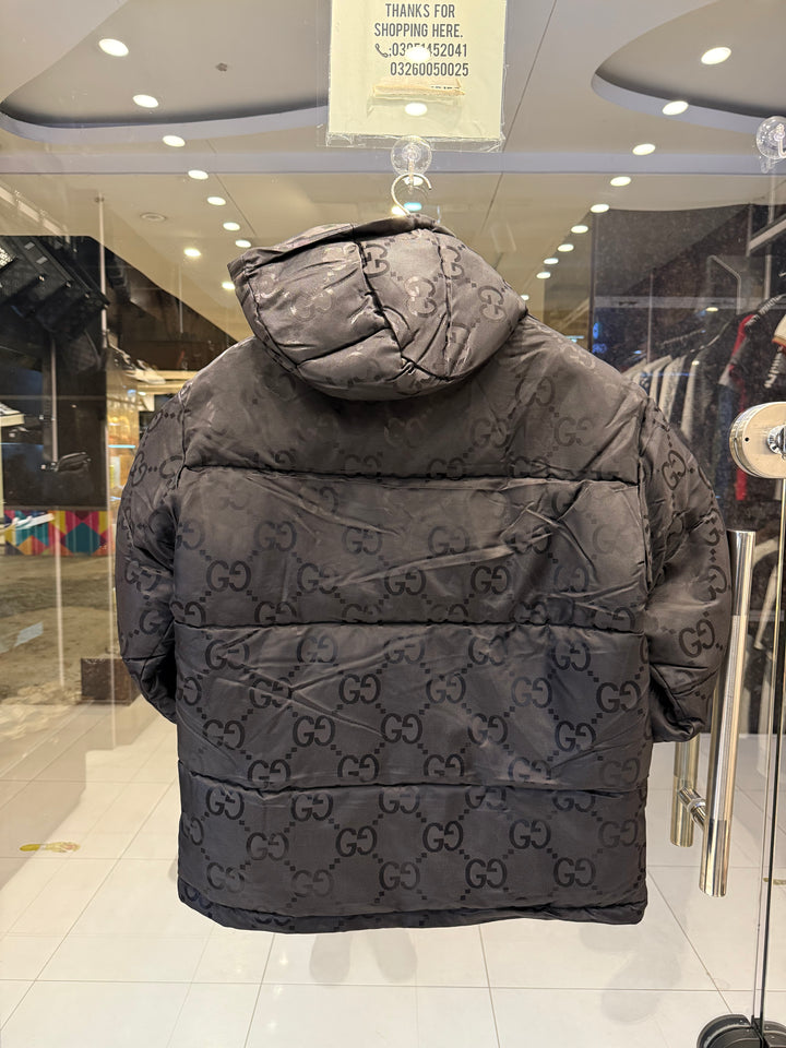 Men’s Black Designer Puffer Sleeveless Jacket