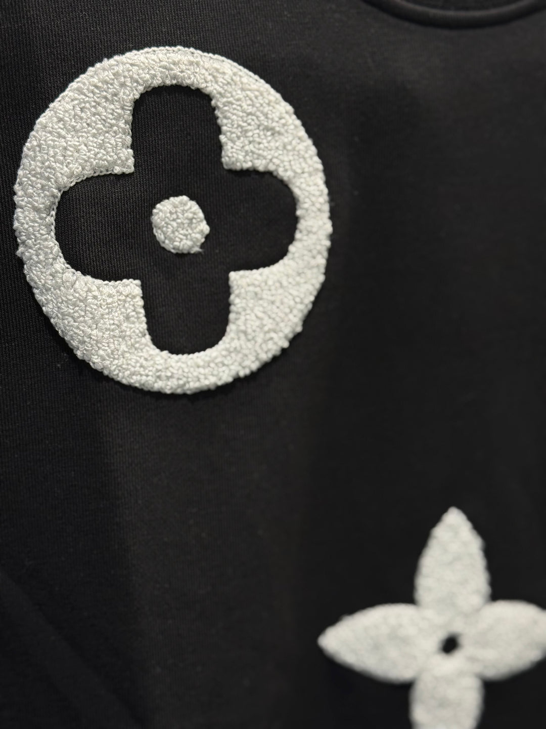 LV-inspired Premium Black Sweatshirt