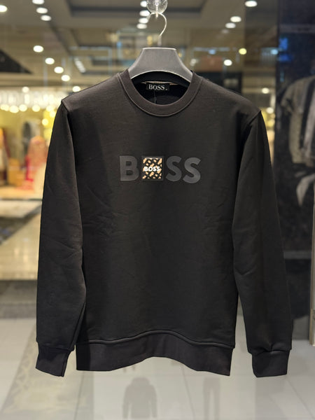 BOSS-inspired Premium Black Sweatshirt