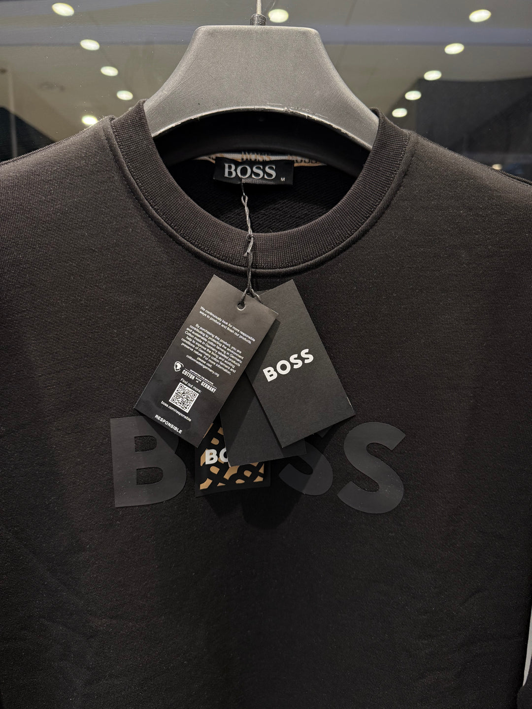 BOSS-inspired Premium Black Sweatshirt