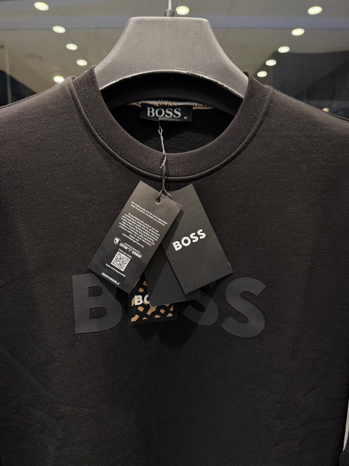 BOSS-inspired Premium Black Sweatshirt