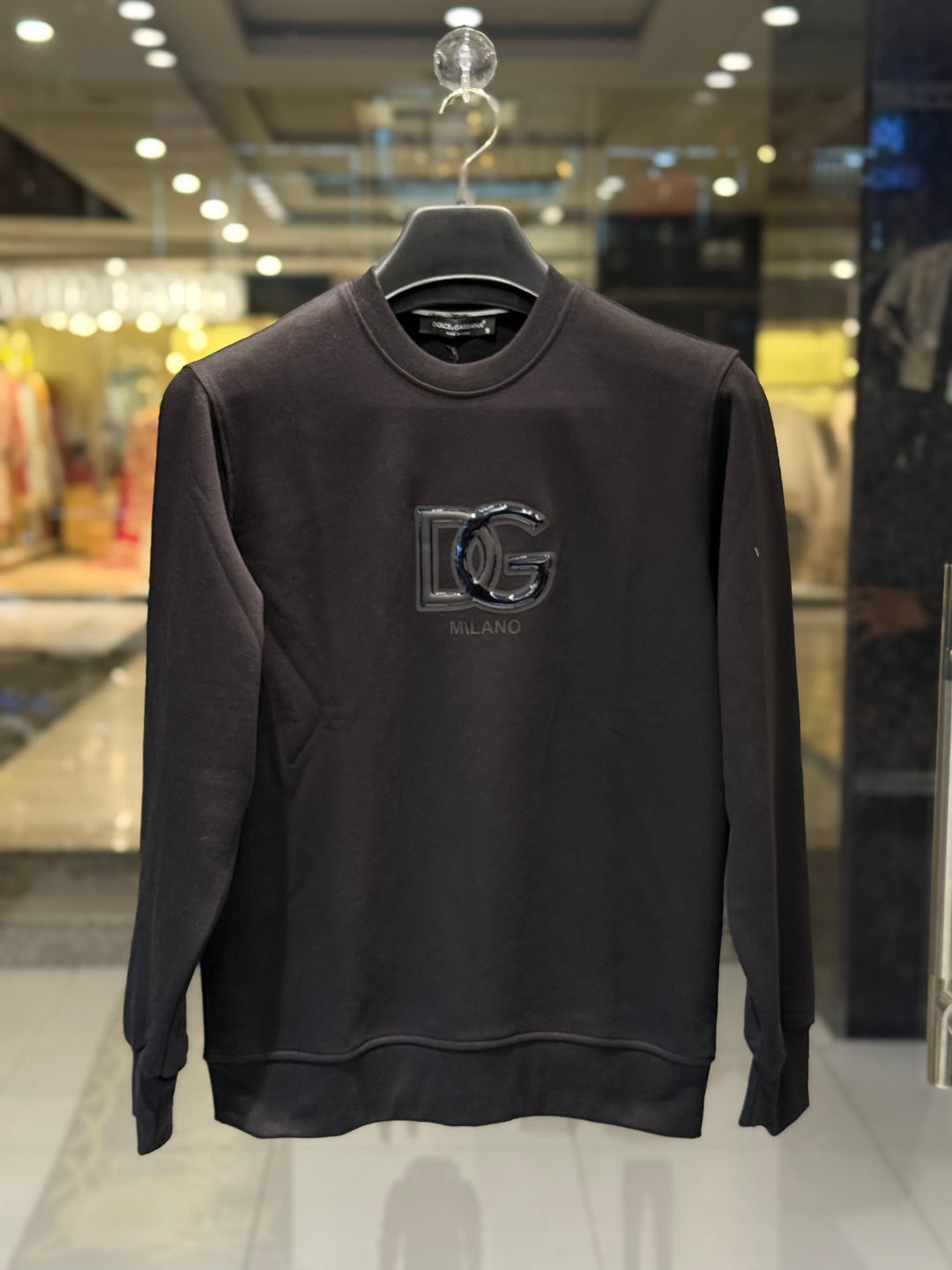 D&G-inspired Milano Black Sweatshirt