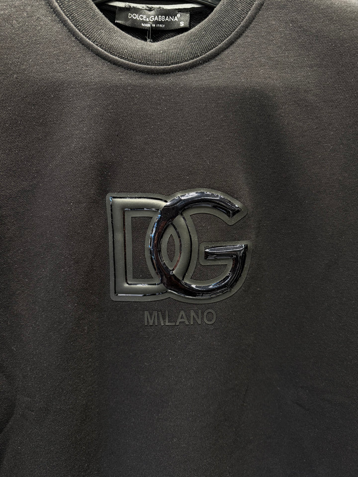 D&G-inspired Milano Black Sweatshirt