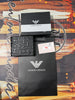 Premium Giorgio Armani Signature Logo Embossed Textured Leather Wallet
