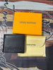 Premium Louis Vuitton-Inspired Embossed Logo Leather Bi-Fold Wallet