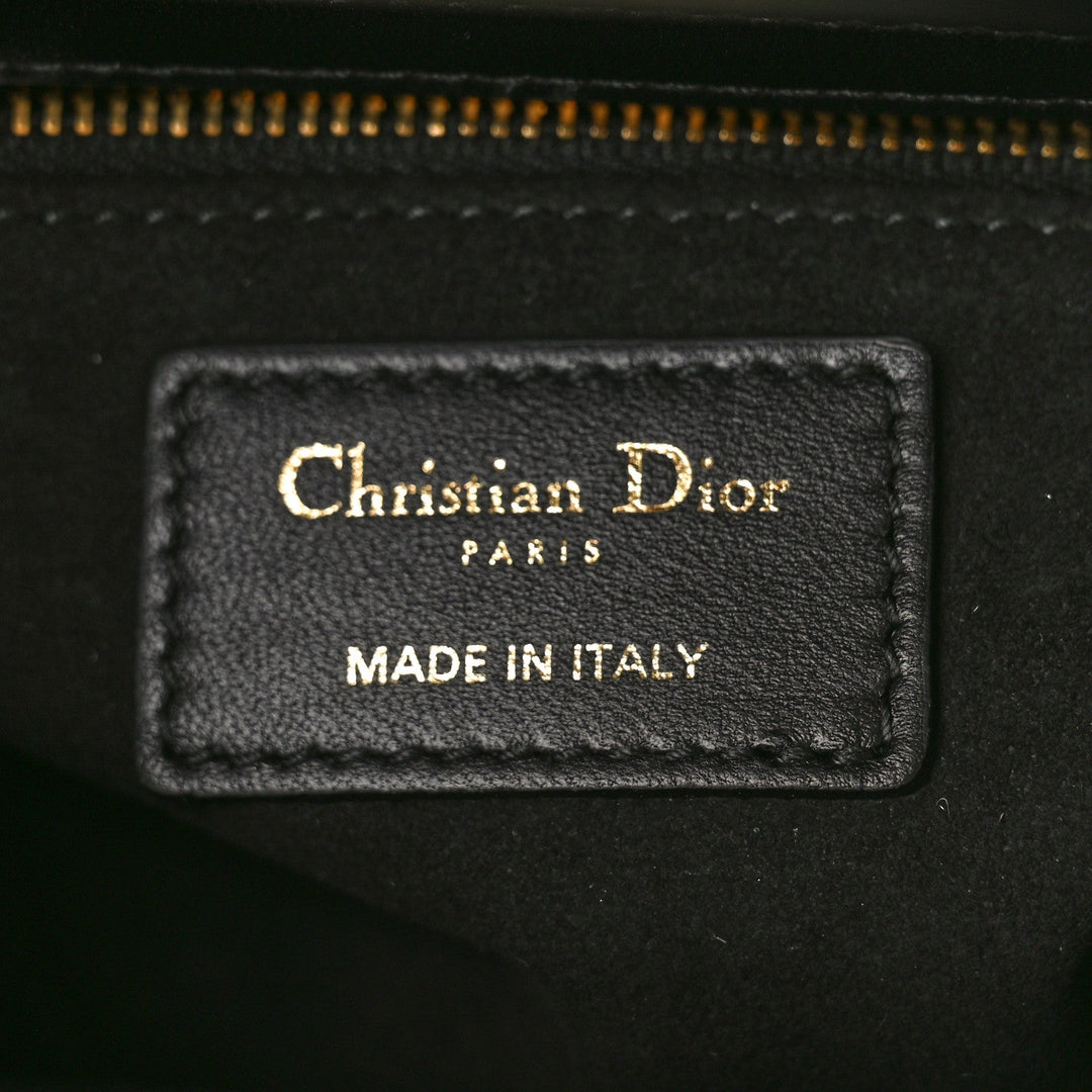 Dior-Inspired Black Butterfly Studded Lady Dior Premium Handbag