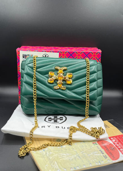 Premium Tory Burch-Style Kira Chevron Quilted Flap Bag