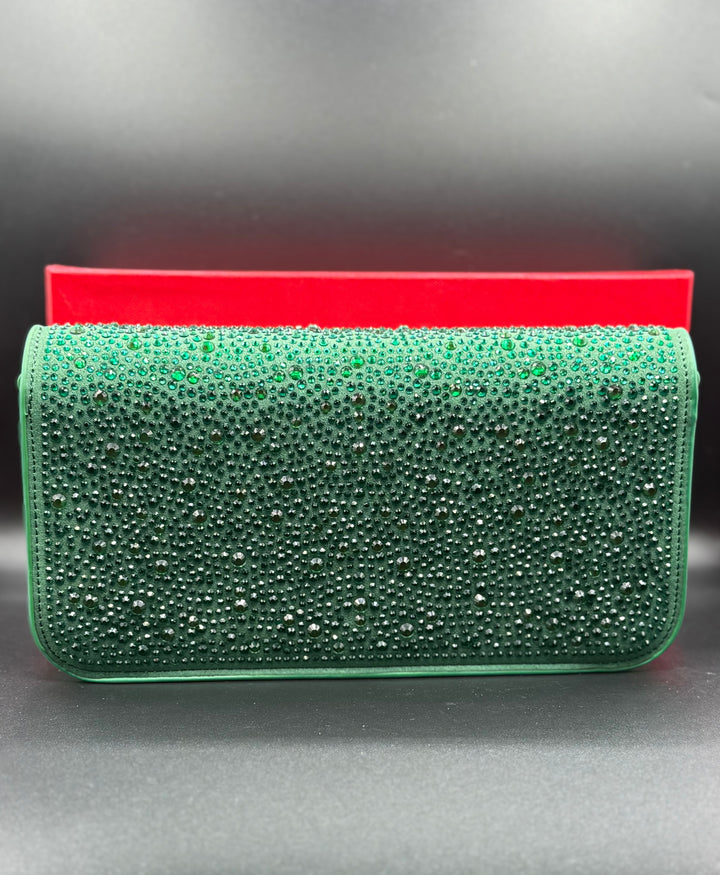 Premium Valentino-Inspired Crystal Embellished Locò Shoulder Bag