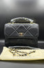 Premium Chanel-Inspired Large Quilted Top Handle Flap Bag