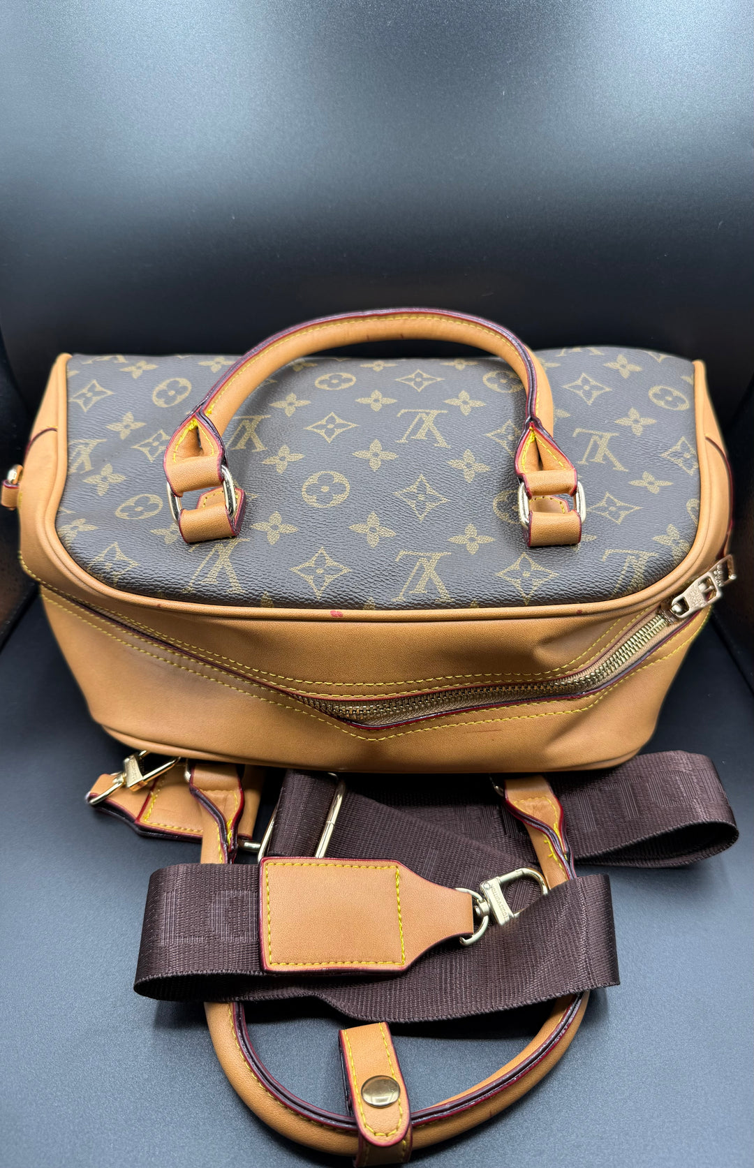 LV-Inspired Monogram Alma PM Premium Top Handle Bag