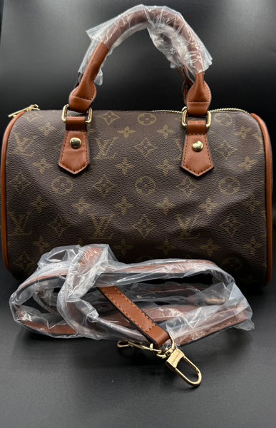 LV-Inspired Monogram Speedy Bandoulière Premium Satchel Bag