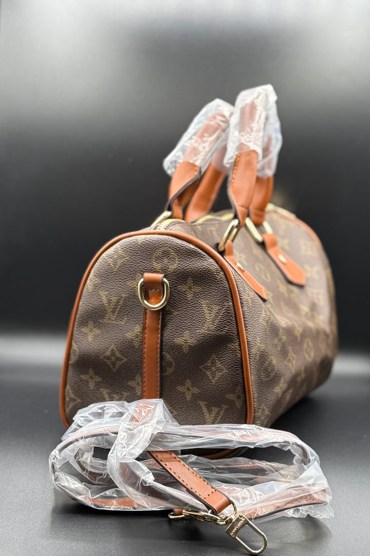 LV-Inspired Monogram Speedy Bandoulière Premium Satchel Bag