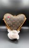 LV-Inspired Monogram Coeur Heart-Shaped Crossbody Bag