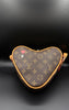 LV-Inspired Monogram Coeur Heart-Shaped Crossbody Bag