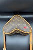 LV-Inspired Monogram Coeur Heart-Shaped Crossbody Bag
