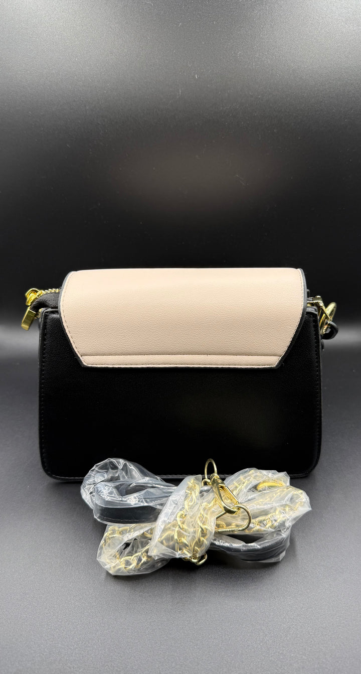 Robo & Tifeni Inspired Two-Tone Minimalist Chain Crossbody Bag