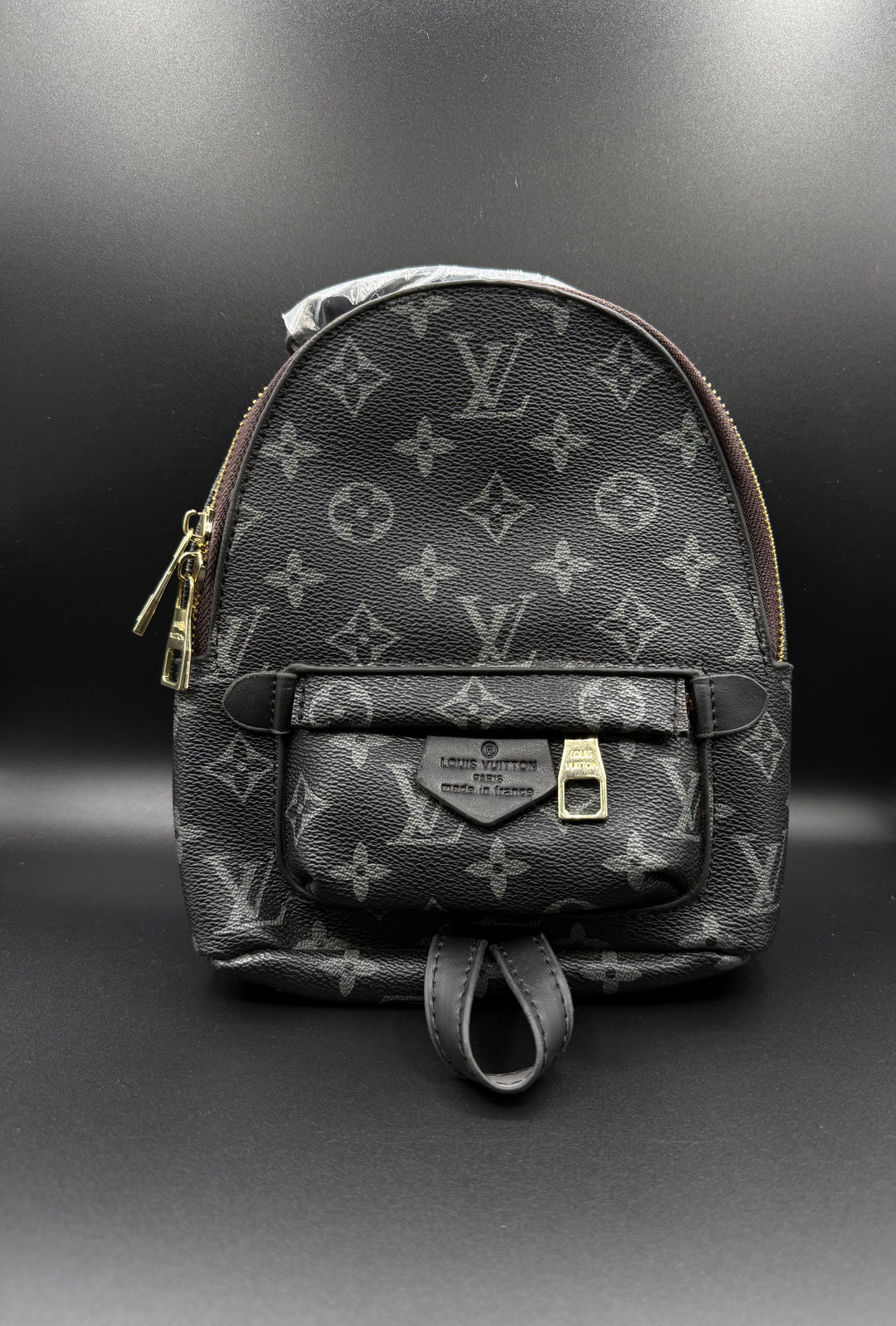 LV-Inspired Monogram Eclipse Palm Springs Mini Backpack