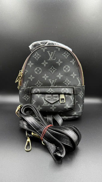 LV-Inspired Monogram Eclipse Palm Springs Mini Backpack